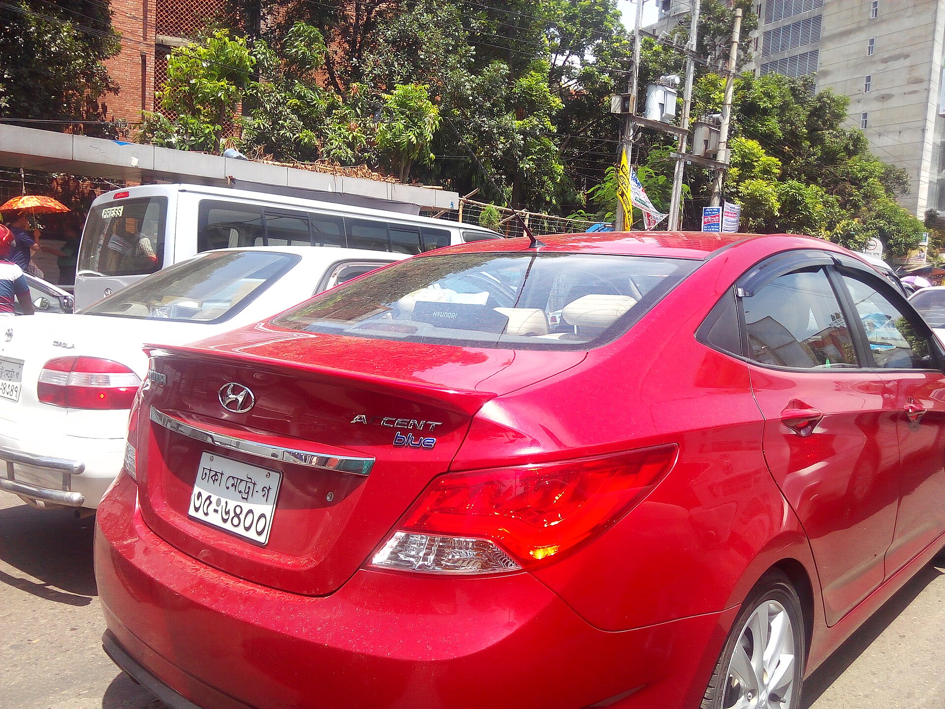 Hyundai Accent Blue özel servis için kullanılan model görseli